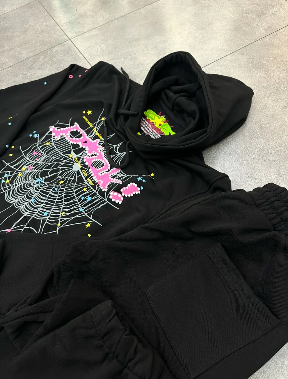 Sp5der pink tracksuit - Image 5